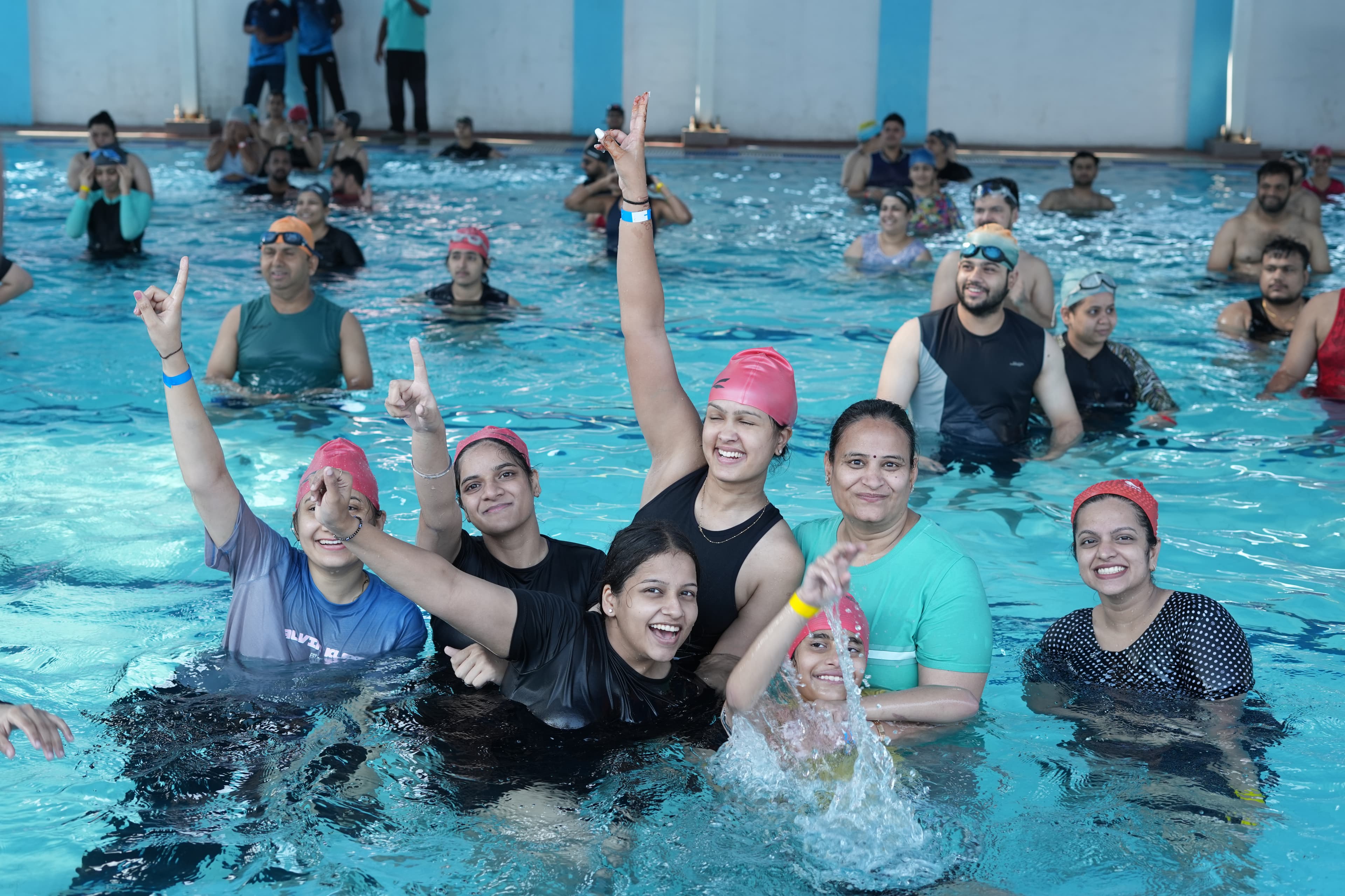The crew at Aqua Zumba